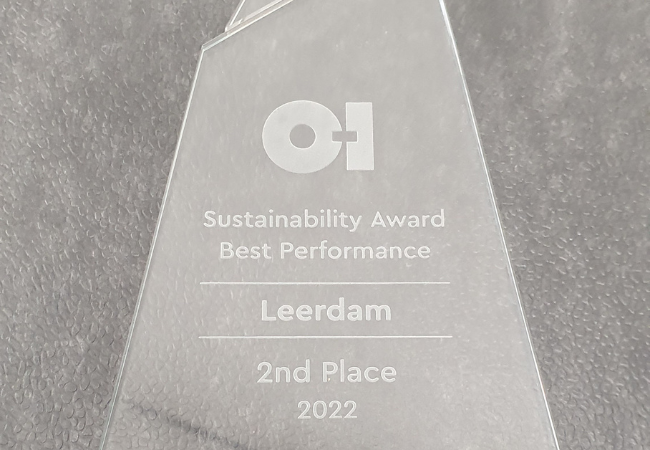 O-I Leerdam schittert met de Sustainability Award